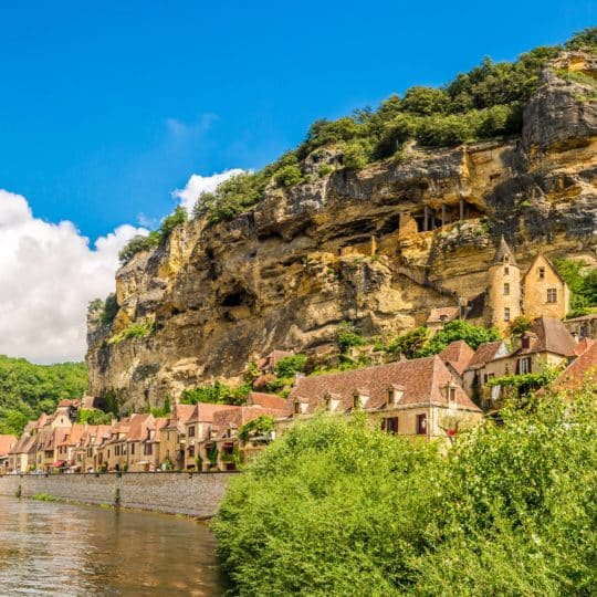 La Roque-Gageac en Dordogne, un des plus beaux endroits de la région.